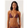 Calzedonia Triangolo Costume Golden Glow Bordeaux