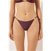 Calzedonia Basiliana Lacci Costume Golden Glow Bordeaux