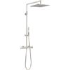 RIVESHOP - colonna doccia in acciaio soffione quadro 25x25 e duplex - C74Q