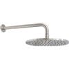 RIVESHOP - set doccia soffione tondo 25 cm e braccio in acciaio - SHOP0000099/SHOP0000161 : Lunghezza - 40 CM