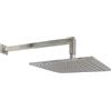 RIVESHOP - set doccia soffione quadro 25 cm e braccio in acciaio - SHOP0000158/SHOP0000159 : Lunghezza - 35 CM
