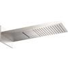 RIVESHOP - BOSTON soffione a parete con getto pioggia/cascata in acciaio - SHOP0000213