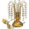 Maximilian Strass Lampada da comodino - abat jour swarovski con ottagoni in oro lucido a cascata in stile classico elegante 00314/L/1XE14