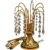Maximilian Strass Lampada da comodino - abat jour swarovski con ottagoni e prisma in oro lucido a cascata in stile classico elegante 00314/L/1XE14