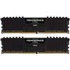 Corsair Vengeance LPX Memorie per Desktop a Elevate Prestazioni, 32 GB (2 X 16 GB), DDR4, 3000 MHz, C15 XMP 2.0, Nero