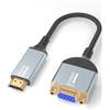 familaha Adattatore HDMI a VGA, HDMI maschio a VGA femmina 1080P a 60Hz compatibile con desktop, laptop, PC, monitor, proiettore, HDTV, Chromebook, Raspberry Pi, Roku, Xbox e altro