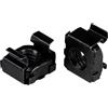 StarTech Dadi a Gabbia M5 per Rack 19 e 10 con Fori Quadrati, Strumento di Installazione Incluso, Colore: Nero, Conforme TAA, Confezione da 50