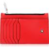 MONTBLANC Portacarte meisterstück in pelle rosso