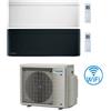 Daikin Climatizzatore GARANZIA ITALIA Daikin Stylish Bianco WiFi Dual Split Inverter 9000 + 9000 BTU con U.E. 2MXM40A9 Classe A+++/A++ NOVITÀ