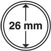 Leuchtturm - 10 Capsule per monete, 14 - 62 mm, per monete in oro e argento ed Euro 26,0 mm
