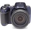 KODAK FOTOCAMERA BRIDGE KODAK AZ528 + Borsa, 2 batterie Zoom ottico 52x, 16,35 megapixel, Blue