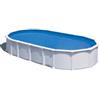 Gre Piscina fuori terra ovale gre haiti in acciaio colore bianco 730x375x132 - cod. kitprov7388