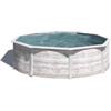 Gre Piscina fuori terra rotonda gre finlandia in acciaio effetto legno nordico 240x240x120 - cod. kit460n