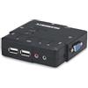 Manhattan KVM Switch 2 porte USB/Audio black