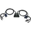 Manhattan Mini KVM Switch 2 porte USB con audio