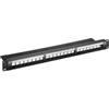 Goobay Pannello Patch Keystone 24 posti UTP SNAP-IN 1 HE Nero