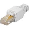 Goobay Plug Cat. 5/6 RJ45 Tooless con Copriconnettore