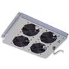 Intellinet Gruppo di 4 Ventole a Soffitto Senza Termostato per Rack 19'' Grigio