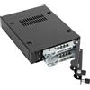 Icybox Scaffale mobile We-Ra Icybock 2x6.3cm SataI-III/SAS HDDeSSD in metallo Nero [Mb492SKL-b]