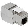 Logilink Adattatore di rete Logilink Frutto Keystone RJ45 Cat6A 10Gigabit STP 180Â° Toolless