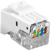 Intellinet Adattatore di rete Intellinet Frutto Keystone Toolless RJ45 Cat5e UTP Snap-In Bianco