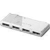 Techly Hub usb Techly Hi Speed 4 Porte Bianco