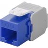 Goobay Frutto Keystone Intellinet RJ45 Cat6A UTP 500MHz Blu