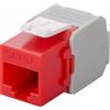 Goobay Frutto Keystone Intellinet RJ45 Cat6A UTP 500MHz Rosso