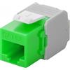 Goobay Frutto Keystone Intellinet RJ45 Cat6A UTP 500MHz Verde