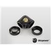BITSPOWER Adattatore Bitspower Multi-Link 90 Grad Carbonio nero