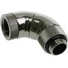 BITSPOWER Angolo Bitspower pollice su IG 1/4" Lucido nero