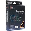 Itek Ventola 120x120 Itek Cosmo Flow -12cm, LED Verde Circolare, 3+4pin,silenziosa [ITCFLC12G]