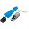 Oem Plug Cat.6A RJ45 Tooless Schermato con Copriconnettore