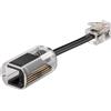 Goobay Plug Telefonico RJ10 Antiattorcigliamento per Cornetta con Cavo 30mm