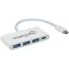 Manhattan Hub usb Manhattan 3.1 3 Porte USB A e 1 Porta USB-C