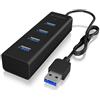 Icybox Hub usb IcyBox IB-HUB1409-U3 USB 3.0 Type-A 4 porte [IB-HUB1409-U3]