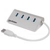 Manhattan Hub usb Manhattan 3.0 4 porte Silver