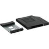Icybox Cassetto hard disk 2,5 We-Ra. IcyDock SATAI-III/SAS Slim ODD 12,7mm [MB411SPO-1B]