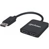Manhattan Splitter Hub Manhattan DisplayPort a 2 porte Hdmi con MST