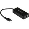 Adattatore di rete Startrch Usb-C a RJ45 Gigabit Ethernet con porta USB-A supplementare nero [US1GC301AU]