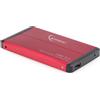 Gembird Box HHD/SSD 2,5 Gembird EE2-U3S-2-R Sata rosso