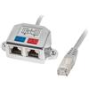 Lanberg Adattatore Lanberg (RJ45 - 2 x RJ45) Grigio [AD-0026-S]