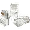 A-LAN Plug A-lan RJ45 UTP cat.5e Standard 100pz Trasparente [WT001OP]