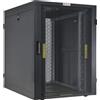 Techly Armadio Rack Techly a muro 19'' 600x1000 24 Unita' Ventilato Nero da Assemblare