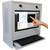 Techly Armadio di sicurezza Techly per PC, monitor touch LCD e tastiera Grigio