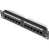 Lanberg Pannello Patch Lanberg 10'', 12 porte, 1U, cat.6, nero [PPU6-9012-B]