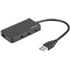NATEC Hub usb Natec USB 3.0 Falena 4porte Nero [NHU-1342]
