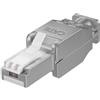 Techly Plug RJ45 Cat.6 Schermato STP Tooless con fermacavo