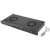Lanberg Pannello ventilazione rack Lanberg RAL 9004 19'' 1U con 2 ventole di raffreddamento/Termostato 230V Nero [AK-1502-B]