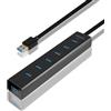 AXAGON Hub usb Axagon 7x USB3.0 ALU incluso alimentatore [HUE-SA7BP]